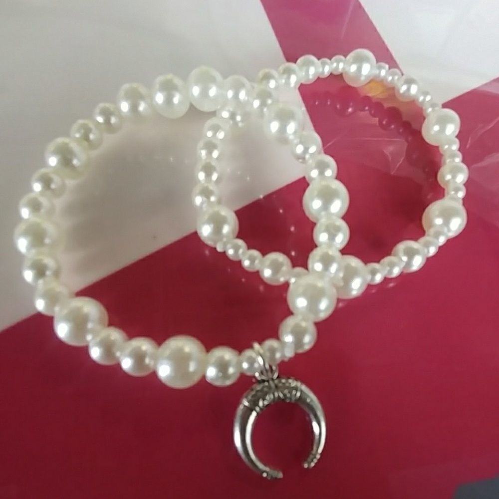 bracelet with aztec moon charm